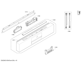 Схема №3 SMU58T35SK с изображением Передняя панель для посудомойки Bosch 00706760