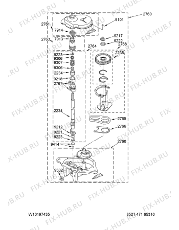 Схема №6 3UATW4605TQ с изображением Другое для стиралки Whirlpool 480110100223