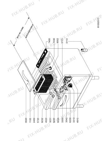 Схема №1 AGB 530/WP с изображением Микропереключатель для электропечи Whirlpool 483286009309