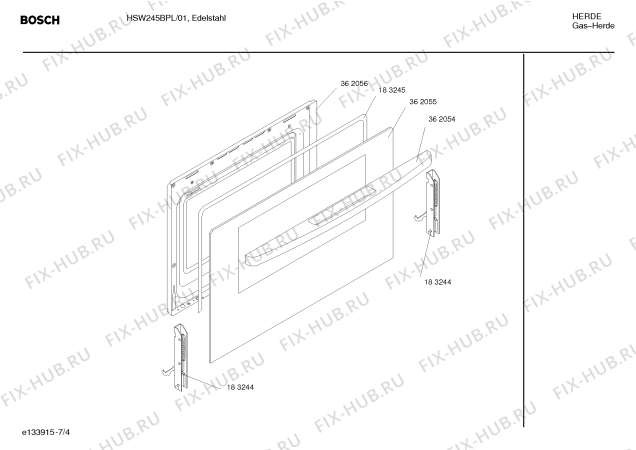 Схема №2 HSW245BPL Bosch с изображением Часы для духового шкафа Bosch 00481324