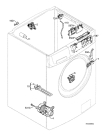 Схема №3 ZKG2125 с изображением Блок управления для стиральной машины Zanussi 973914604009030