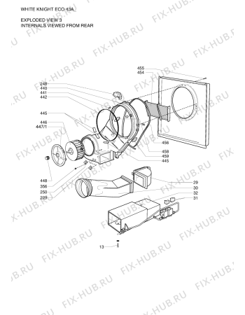 Схема №3 020743A15072 ECO43A с изображением Обшивка для сушильной машины Whirlpool 482000014605