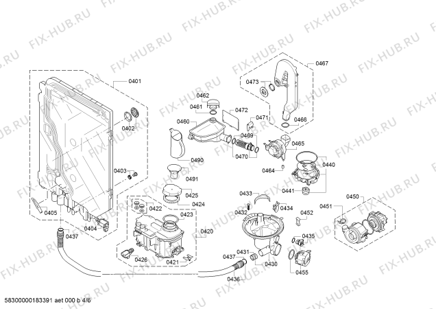 Схема №3 SMU69M95EU ActiveWater Eco с изображением Передняя панель для посудомойки Bosch 00709317