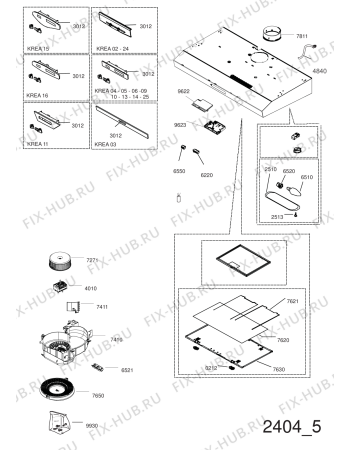 Схема №1 DNAG 65 AS X/1 с изображением Сенсорная панель для электровытяжки Whirlpool 482000094790