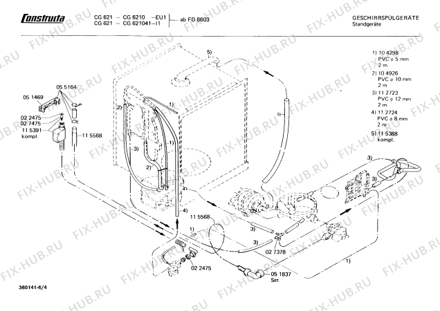 Схема №2 CG6210 CG621 с изображением Панель для посудомойки Bosch 00115543