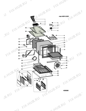 Схема №2 AXMT 6300/IX с изображением Решетка на поверхность для духового шкафа Whirlpool 482000091573