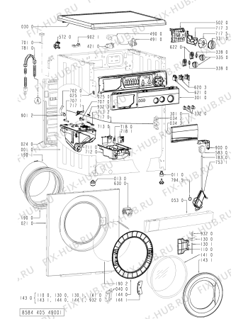 Схема №2 PDT 812 с изображением Декоративная панель для стиральной машины Whirlpool 481245213629