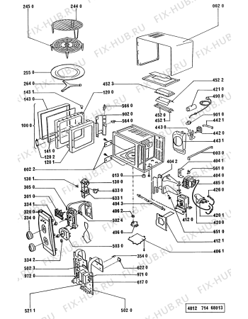 Схема №1 AVM 340 WH с изображением Сенсорная панель для микроволновой печи Whirlpool 481945349863