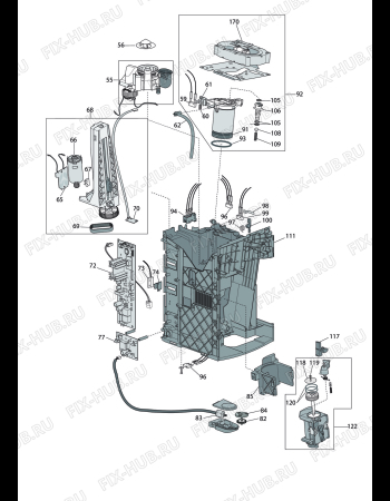 Схема №2 ESAM69000M PRIMADONNA EXCLUSIVE с изображением Моторчик для электрокофеварки DELONGHI 7313231391