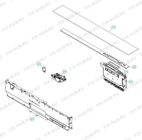 Взрыв-схема посудомоечной машины Asko D5893 FI IL   -Titan FI Soft (339297, DW70.4) - Схема узла 06