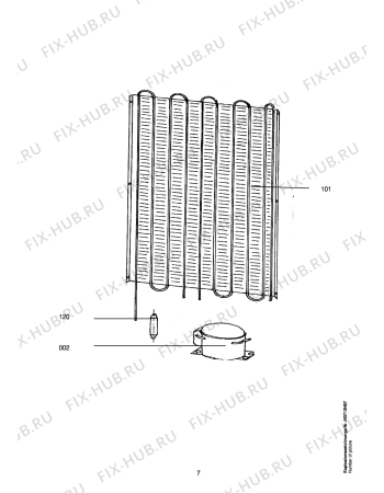 Взрыв-схема холодильника Aeg ARC3673-5GS - Схема узла Cooling system 017
