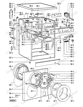 Схема №1 WA 3660/WS-NORDIC с изображением Вставка для стиралки Whirlpool 481245219467