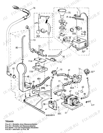 Взрыв-схема посудомоечной машины Electrolux ESF245 - Схема узла Aquastop