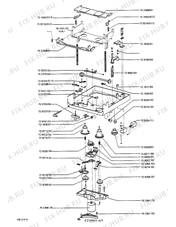 Взрыв-схема телевизора Siemens FM314 - Схема узла 05