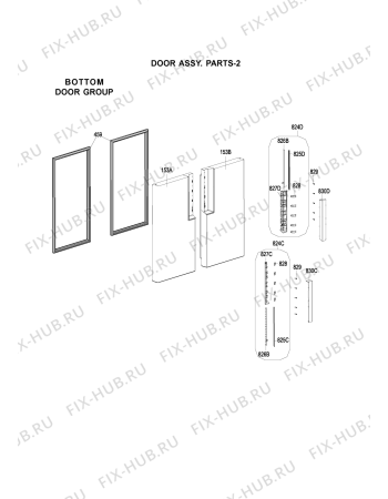 Схема №1 WMD 4001 X с изображением Другое для холодильной камеры Whirlpool 482000019183