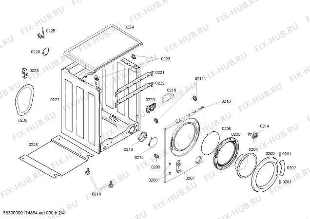 Схема №3 WM08X1600W iQ100 6.0kg с изображением Панель управления для стиральной машины Siemens 00790335