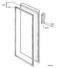 Схема №1 A1118-4GS с изображением Ручка двери для холодильной камеры Aeg 2236268013