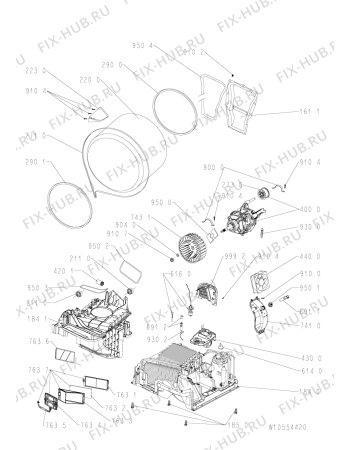 Схема №1 AZA HP 8781 с изображением Блок управления для стиралки Whirlpool 481010552233