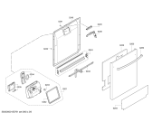 Схема №3 SHX58E25UC с изображением Набор кнопок для посудомойки Bosch 00623914