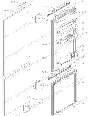 Схема №1 RKI-ORA (226281, HZI2986) с изображением Обшивка для холодильника Gorenje 172677