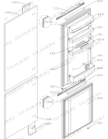 Схема №1 DPR-ORA-S-L (184835, 2986/2828) с изображением Обшивка для холодильной камеры Gorenje 187101