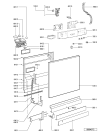 Схема №1 ADP 7949 WHM с изображением Панель для электропосудомоечной машины Whirlpool 481245373094