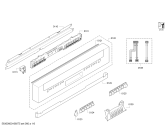 Схема №2 S42M65N7EU с изображением Передняя панель для посудомоечной машины Bosch 00708387