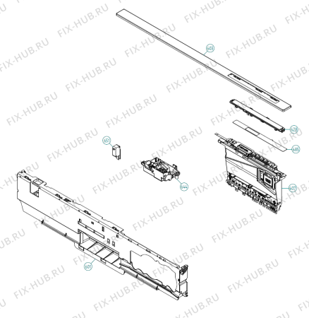 Взрыв-схема посудомоечной машины Asko D5532 FI AU   -Titanium (417593, DW90.2) - Схема узла 06