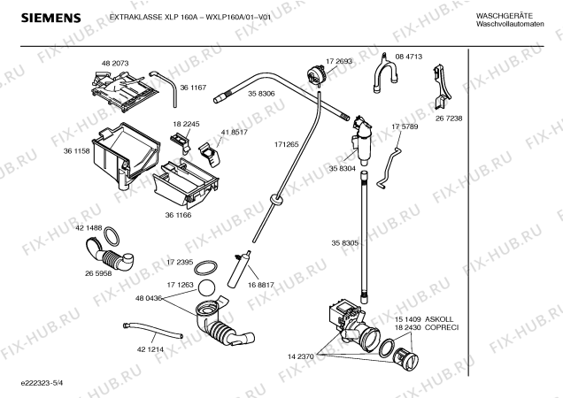 Схема №4 WXLP160A EXTRAKLASSE XLP 160A с изображением Панель управления для стиральной машины Siemens 00438364