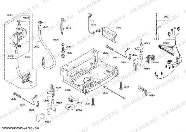 Схема №4 S41M86N7DE Excellent Made in Germany с изображением Передняя панель для посудомойки Bosch 00703686