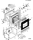 Схема №1 LX804E2PFBL (F024447) с изображением Панель для духового шкафа Indesit C00081666