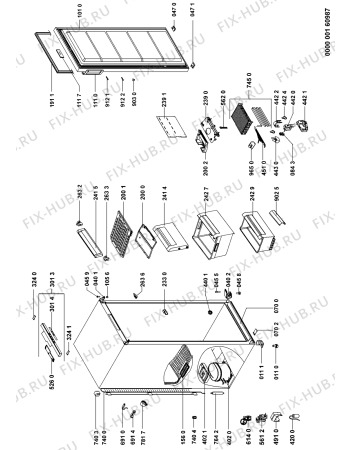 Схема №1 GKNA 200 OPTIMA с изображением Сенсорная панель для холодильника Whirlpool 481245229069
