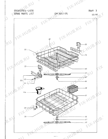 Схема №3 GM175160 с изображением Кольцо для посудомоечной машины Bosch 00321296