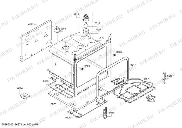 Схема №3 HCE633153E с изображением Кабель для электропечи Bosch 00627536