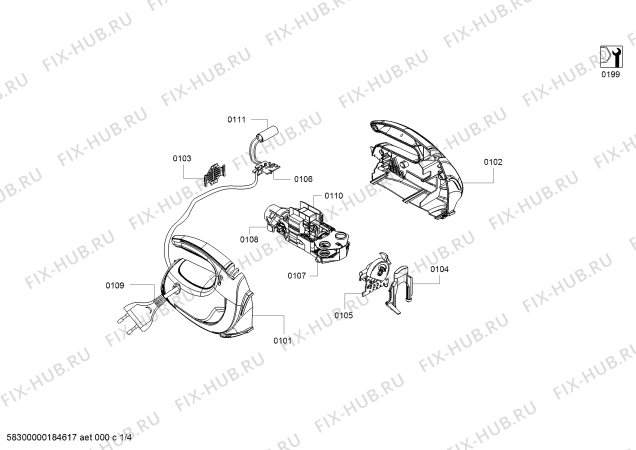 Схема №2 ZHM1252GRU с изображением Цоколь для электромиксера Zelmer 00798708