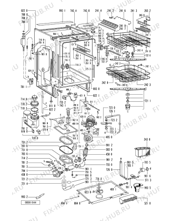 Схема №2 ADG 955/3 IXM с изображением Обшивка для посудомоечной машины Whirlpool 481245370256