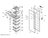 Схема №2 GSN40A31GB с изображением Дверь для холодильника Bosch 00245570