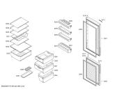 Схема №2 KGN39VI23 с изображением Дверь для холодильной камеры Bosch 00712763