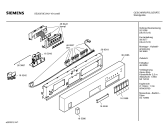 Схема №4 SE25A262EU с изображением Передняя панель для электропосудомоечной машины Siemens 00362286