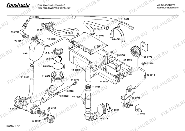 Схема №2 CW22000 CW220 с изображением Ручка выбора программ для стиральной машины Bosch 00057447