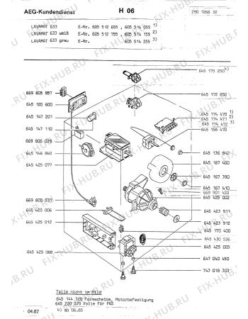 Взрыв-схема стиральной машины Aeg LAV633 GRAU - Схема узла Section4