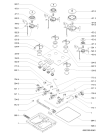 Схема №1 AKM 436/WH с изображением Затычка для плиты (духовки) Whirlpool 481244039146