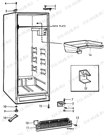 Взрыв-схема холодильника Electrolux RF938 - Схема узла C10 Cabinet