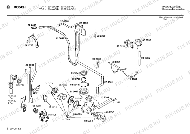 Схема №3 WOH4130FF TOP4130 с изображением Панель для стиралки Bosch 00273279