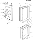 Схема №2 RFL340S (F003151) с изображением Дверца для холодильной камеры Indesit C00029209