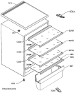 Схема №1 S51600TSW0 с изображением Корпусная деталь для холодильной камеры Aeg 2064044395