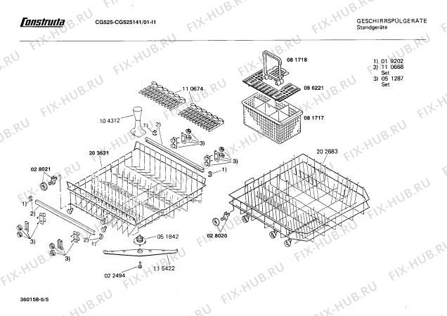 Схема №2 SN132045 с изображением Столешница для посудомойки Siemens 00203079