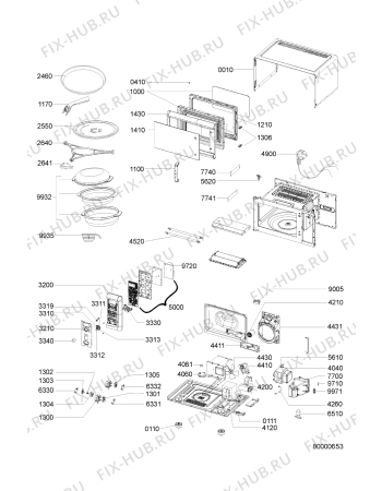 Схема №1 VT 256/IX с изображением Модуль (плата) управления для микроволновки Whirlpool 481220988114