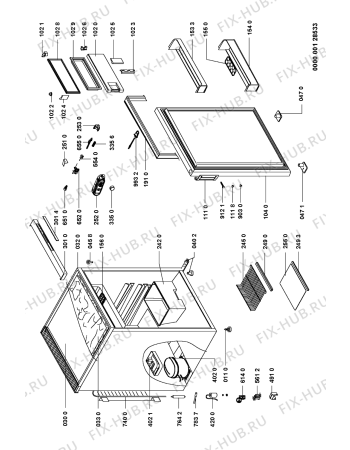 Схема №1 MTK 130 ECO A+ с изображением Вноска для холодильника Whirlpool 481246079102