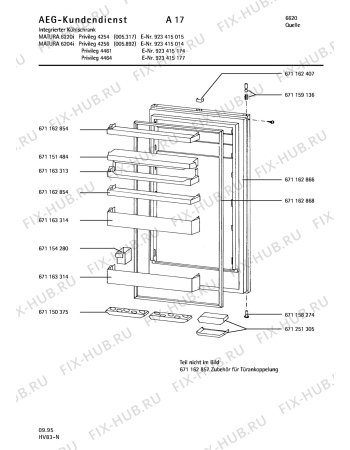 Взрыв-схема холодильника Matura MATURA 6180I - Схема узла Refrigerator electrical equipment